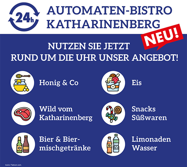 „Hirsch, Honig, Hochgenuss: Die Warenautomaten am Katharinenberg laden ein!“
